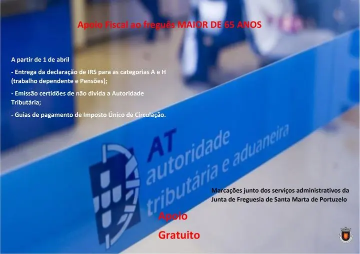 Apoio no preenchimento do IRS