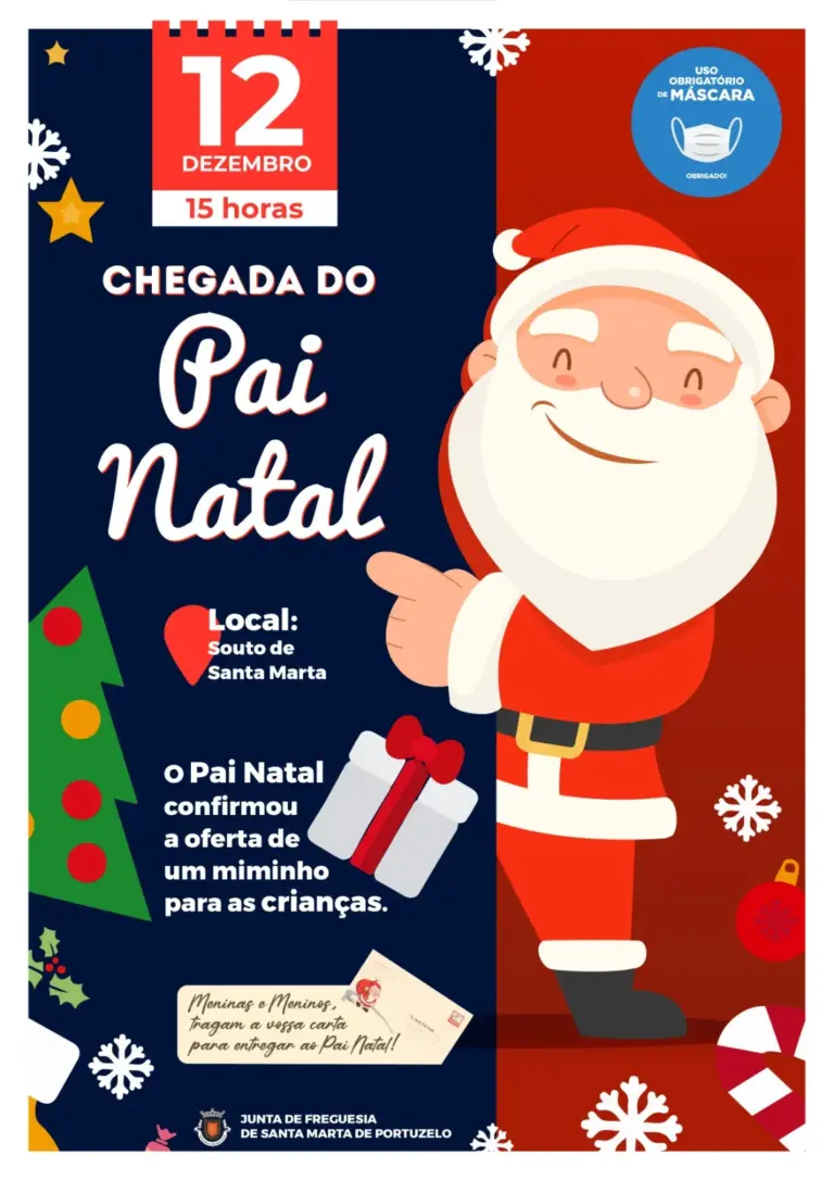Pai Natal chega a Santa Marta