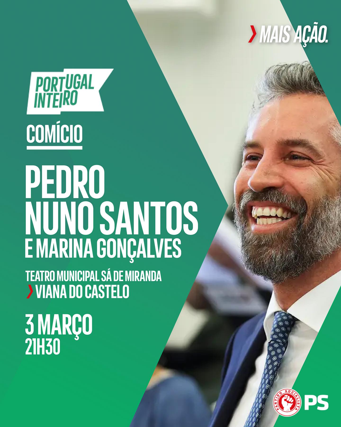 Pedro Nuno Santos vai estar em Viana