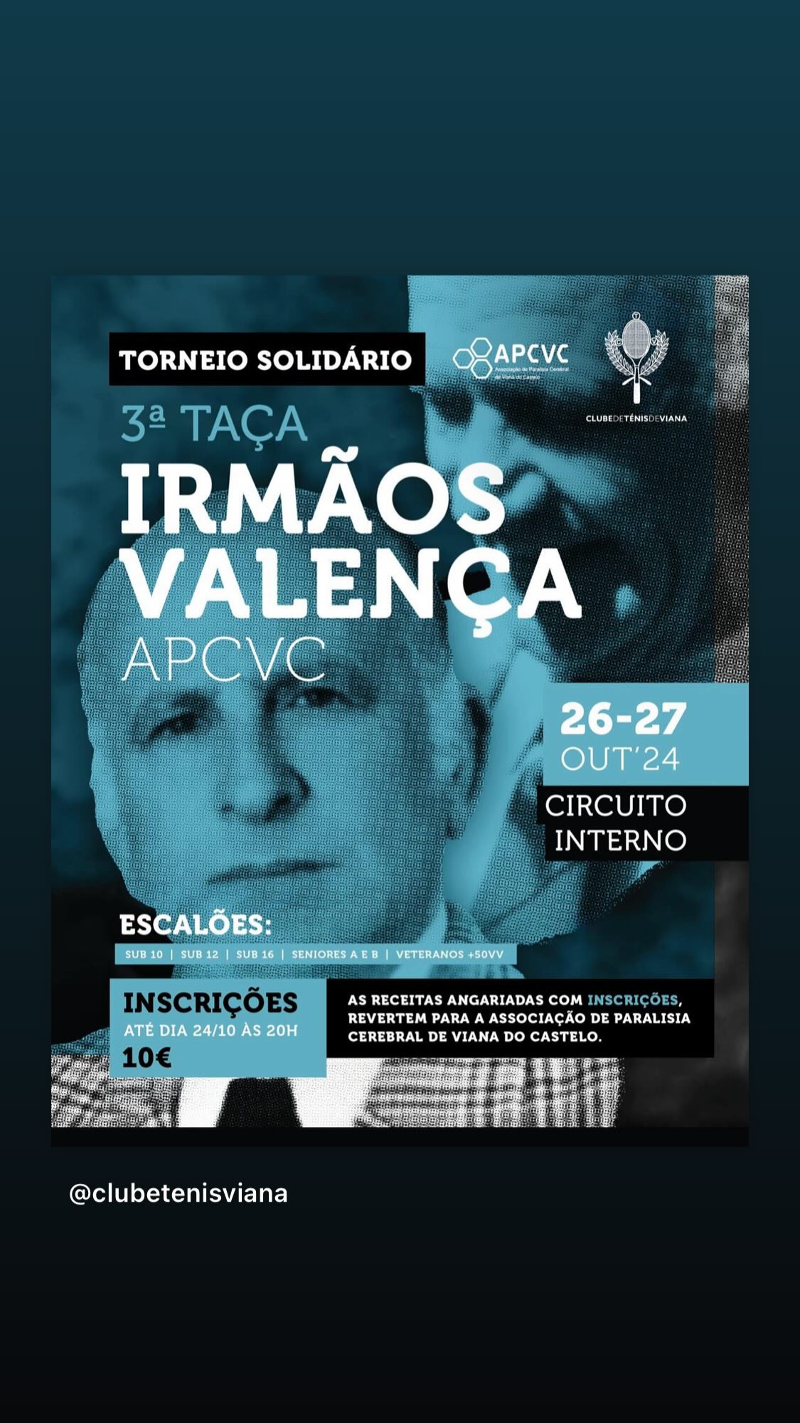 Clube de Ténis de Viana organiza torneio solidário