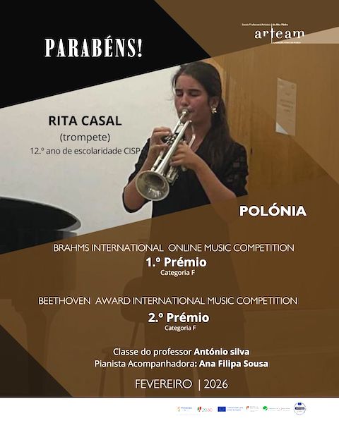 <i class='fa-solid fa-user-lock' aria-hidden='true'></i> Aluna da ARTEAM conquista dois prémios internacionais na Polónia