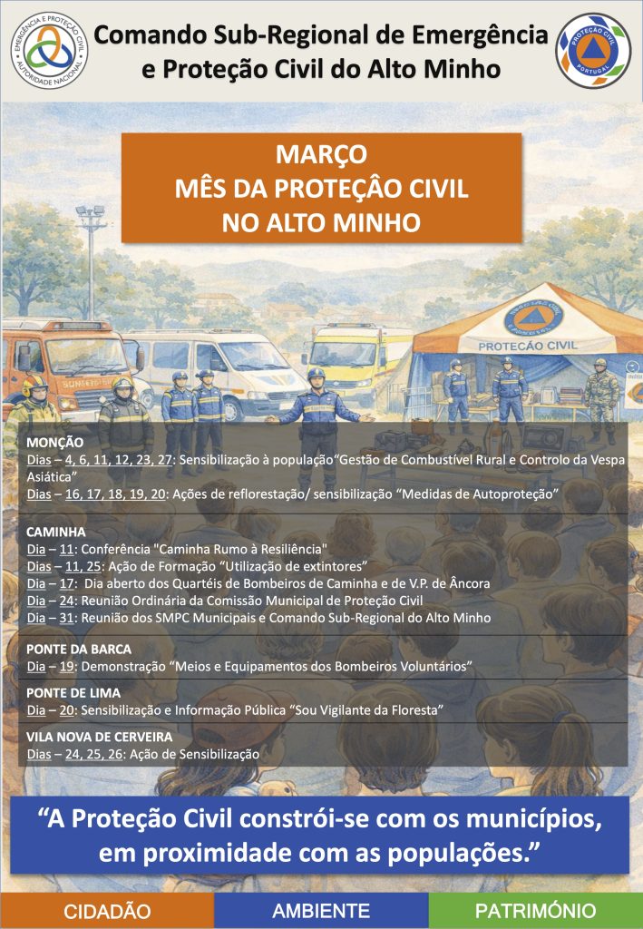 Dia da Proteção Civil assinalado no distrito de Viana