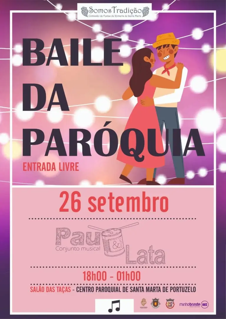 Baile da paróquia no dia 26 de setembro